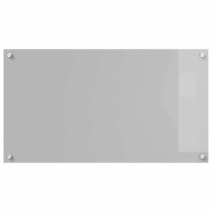 Küchenrückwand 2er Set Hellgrau Glas 90x50cm