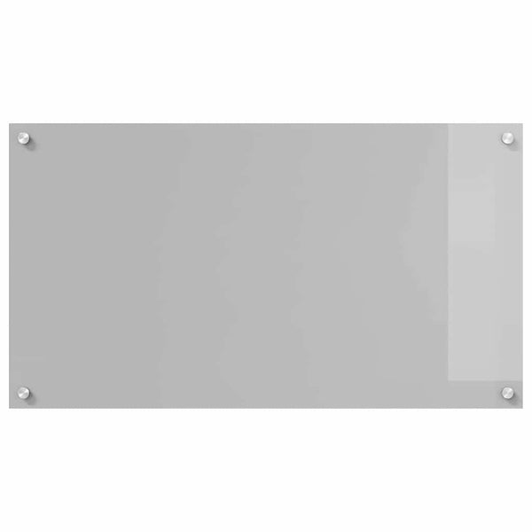 Küchenrückwand 2er Set Hellgrau Glas 90x50cm