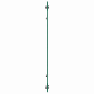 Küchenrückwand 2er Set Hellgrau Glas 90x50cm