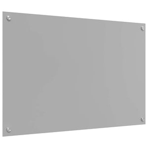 Küchenrückwand 2er Set Hellgrau Glas 90x60 cm