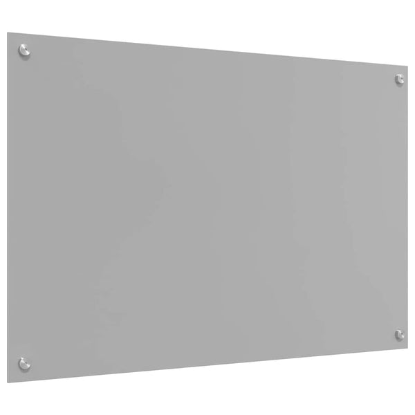 Küchenrückwand 2er Set Hellgrau Glas 90x60 cm