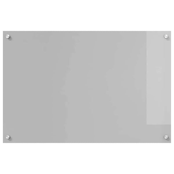 Küchenrückwand 2er Set Hellgrau Glas 90x60 cm