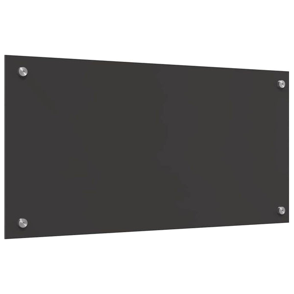 Dunkelgraue Küchenrückwand, 2 Stück, 80x40 cm
