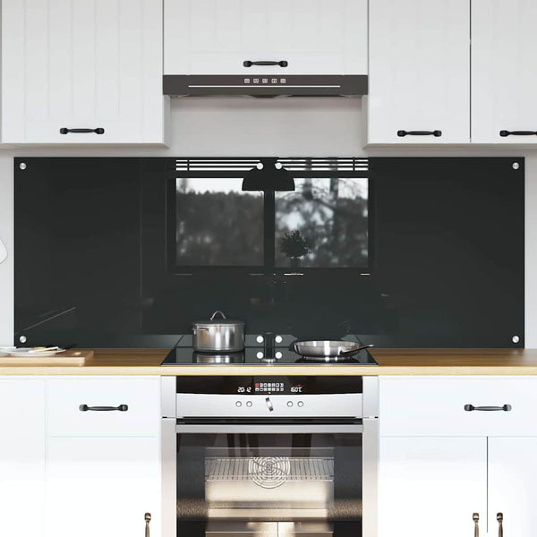 Dunkelgraue Küchenrückwand 2er Set, 80x60 cm