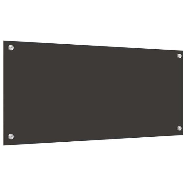 Dunkelgraue Küchenrückwand, 2er-Set, 90x40 cm