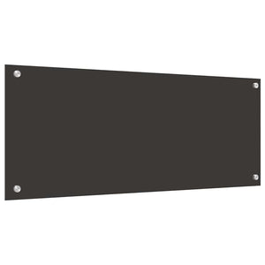 Dunkelgraue Küchenrückwand aus Glas, 2 Stk. 100x40 cm
