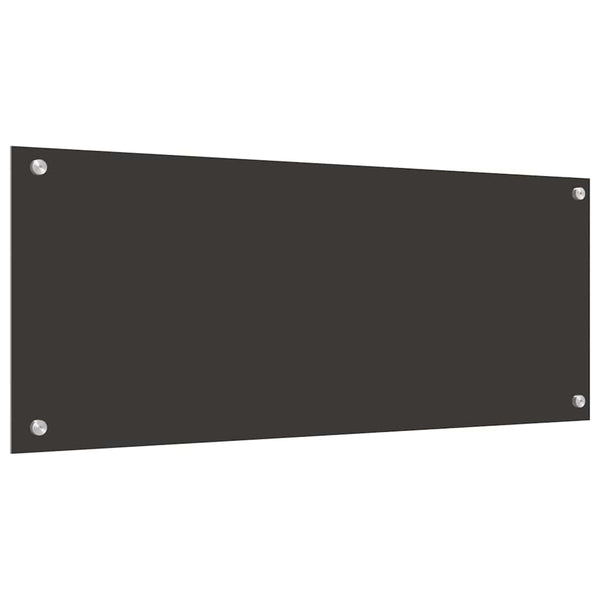Dunkelgraue Küchenrückwand aus Glas, 2 Stk. 100x40 cm