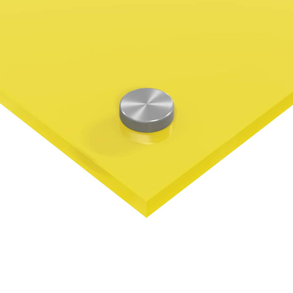 Gelbe Küchenrückwand aus Glas, 2er-Set