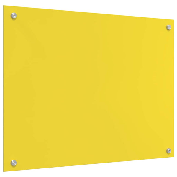 Gelbe Küchenrückwand aus Glas, 2er-Set