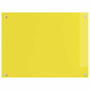 Gelbe Küchenrückwand aus Glas, 2er-Set