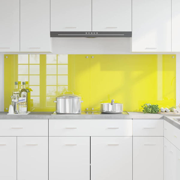 Gelbe Küchenrückwand 2er Set, 90x60cm