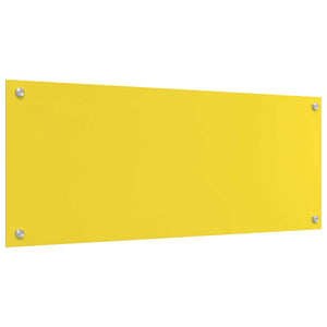 Gelbe Küchenrückwand aus Glas, 2er-Set