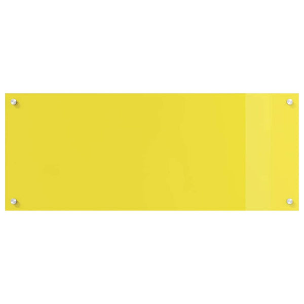 Gelbe Küchenrückwand aus Glas, 2er-Set