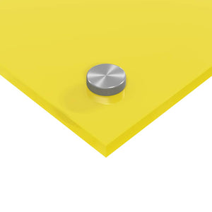 Gelbe Küchenrückwand aus Glas, 2er-Set