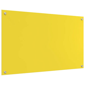 Gelbe Küchenrückwand aus Glas, 2er-Set