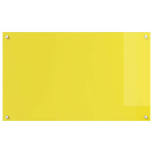 Gelbe Küchenrückwand aus Glas, 2er-Set