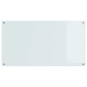 Küchenrückwand 2er Set Weiß Glas 110x60cm