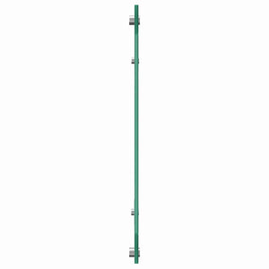 Küchenrückwand 2er Set Weiß Glas 120x40cm