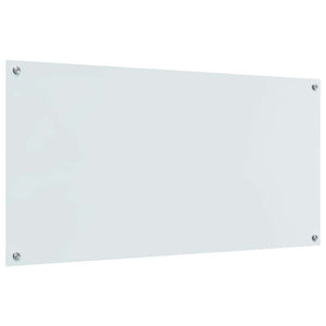 Küchenrückwand 2er Set Weiß Glas 120x60cm