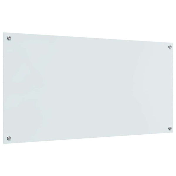 Küchenrückwand 2er Set Weiß Glas 120x60cm