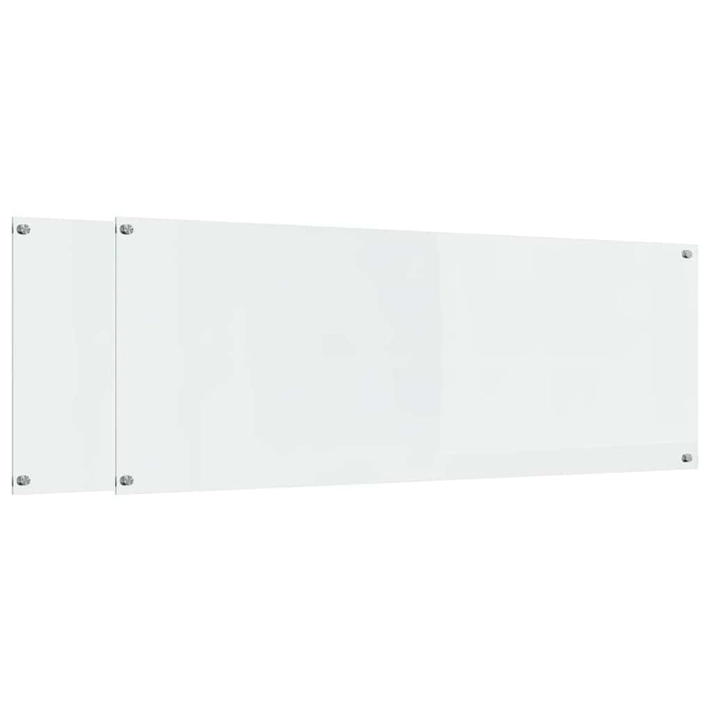 Küchenrückwand 2er Set, Transparent, 110x40cm