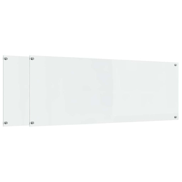 Küchenrückwand 2er Set, Transparent, 110x40cm