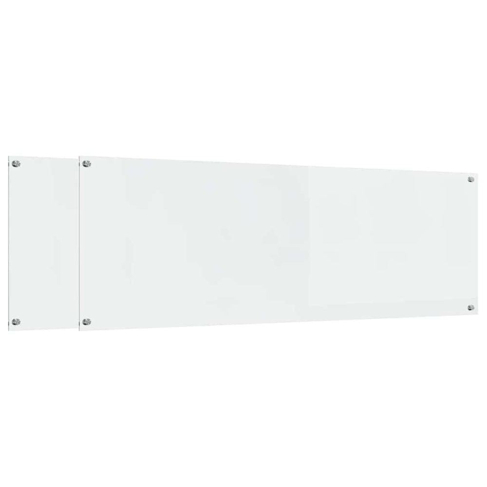Küchenrückwand 2er Set, Transparent, 120x40cm