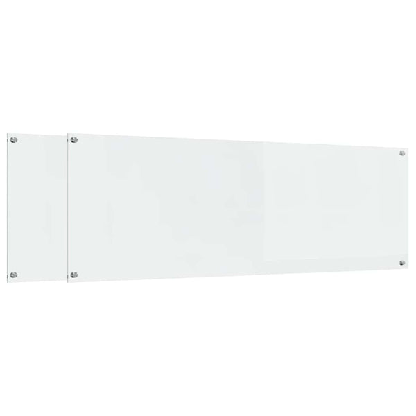 Küchenrückwand 2er Set, Transparent, 120x40cm