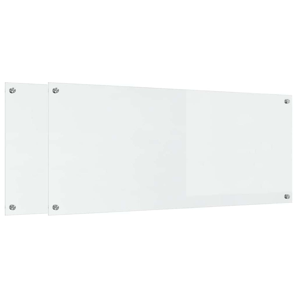 Küchenrückwand aus Glas, 120x50cm, 2er Set