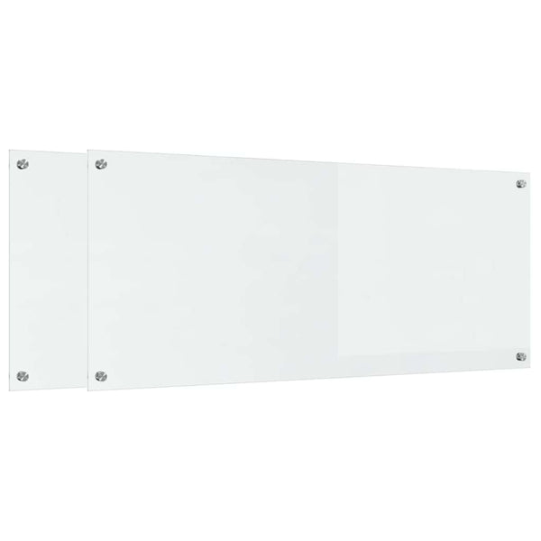 Küchenrückwand aus Glas, 120x50cm, 2er Set