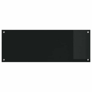 Küchenrückwand Schwarz Glas 110x40cm 2er Set