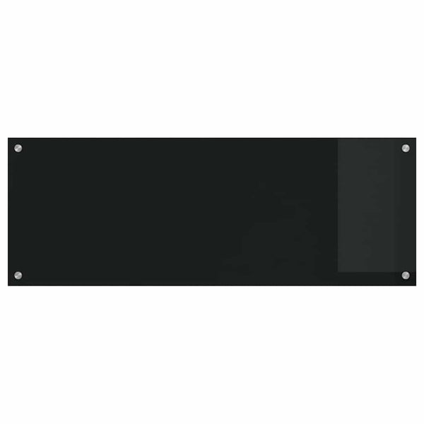 Küchenrückwand Schwarz Glas 110x40cm 2er Set