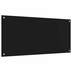 Küchenrückwand Schwarz 110x50cm, 2er Set