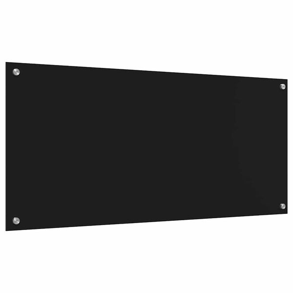 Küchenrückwand Schwarz 110x50cm, 2er Set