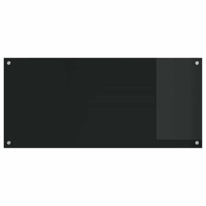Küchenrückwand Schwarz 110x50cm, 2er Set