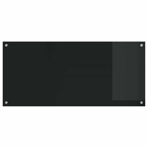 Küchenrückwand Schwarz 110x50cm, 2er Set