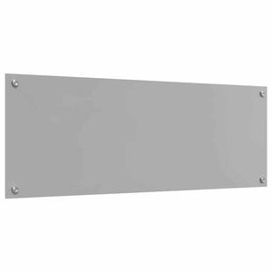 Küchenrückwand Hellgrau Glas 110x40cm 2er Set