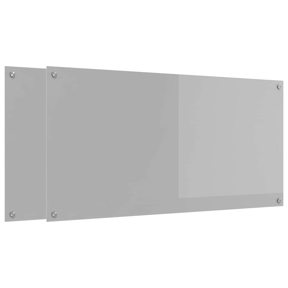 Küchenrückwand Hellgrau 120x60cm 2er Set