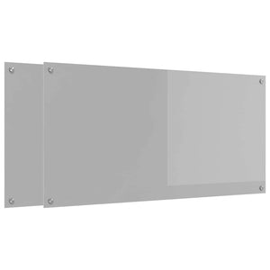 Küchenrückwand Hellgrau 120x60cm 2er Set