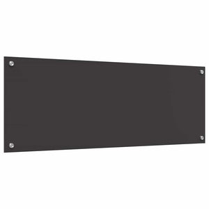 Dunkelgraue Küchenrückwand, 2 Stk. aus Glas