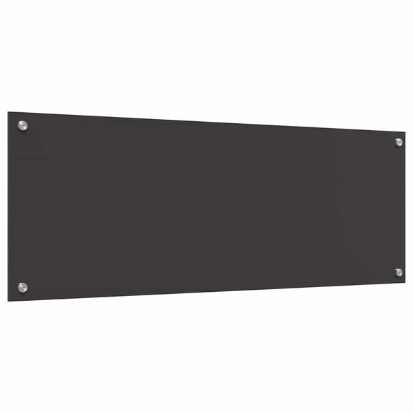 Dunkelgraue Küchenrückwand, 2 Stk. aus Glas