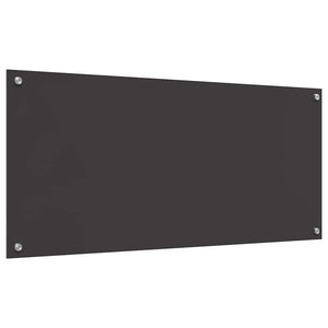 Dunkelgraue Küchenrückwand aus Glas, 2er-Set