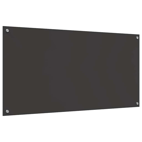Dunkelgraue Küchenrückwand, 2-teilig, 120x60 cm