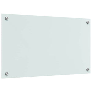 Küchenrückwand 2er Set Weiß Glas 70x40cm