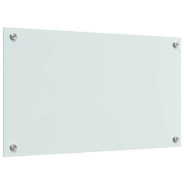 Küchenrückwand 2er Set Weiß Glas 70x40cm