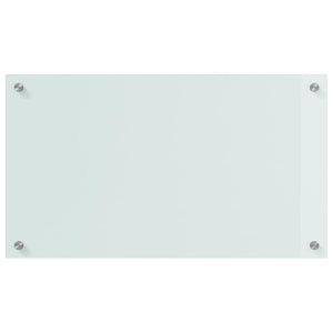 Küchenrückwand 2er Set Weiß Glas 70x40cm
