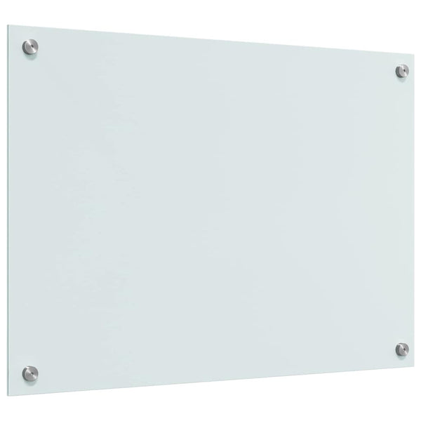 Küchenrückwand 2er Set Weiß Glas 70x50cm