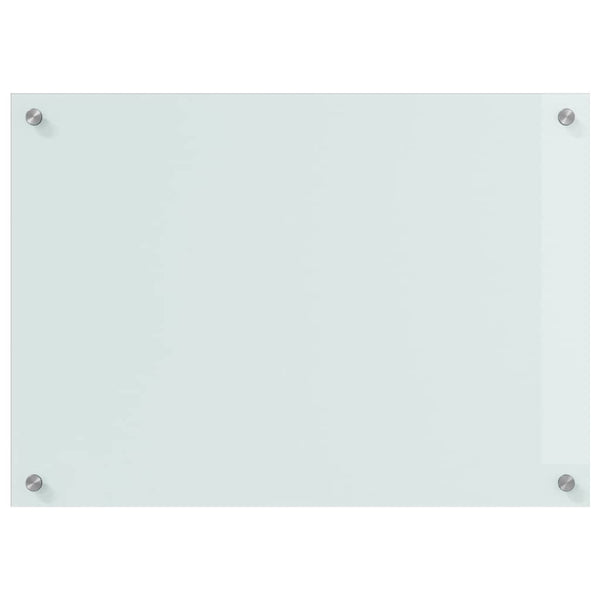 Küchenrückwand 2er Set Weiß Glas 70x50cm
