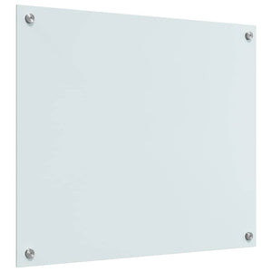 Küchenrückwand 2er Set Weiß Glas 70x60cm