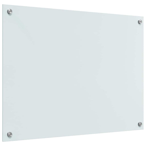 Küchenrückwand 2er Set Weiß Glas 80x60cm